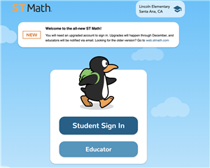 New ST Math Page 